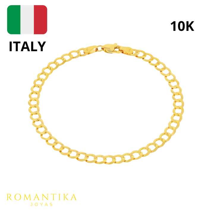 Pulsera Barbada 21cm 5.2mm 10k