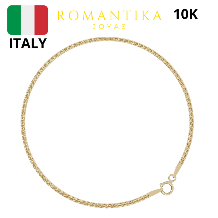 Pulsera Spiga Cola De Zorro 1.5mm 10k