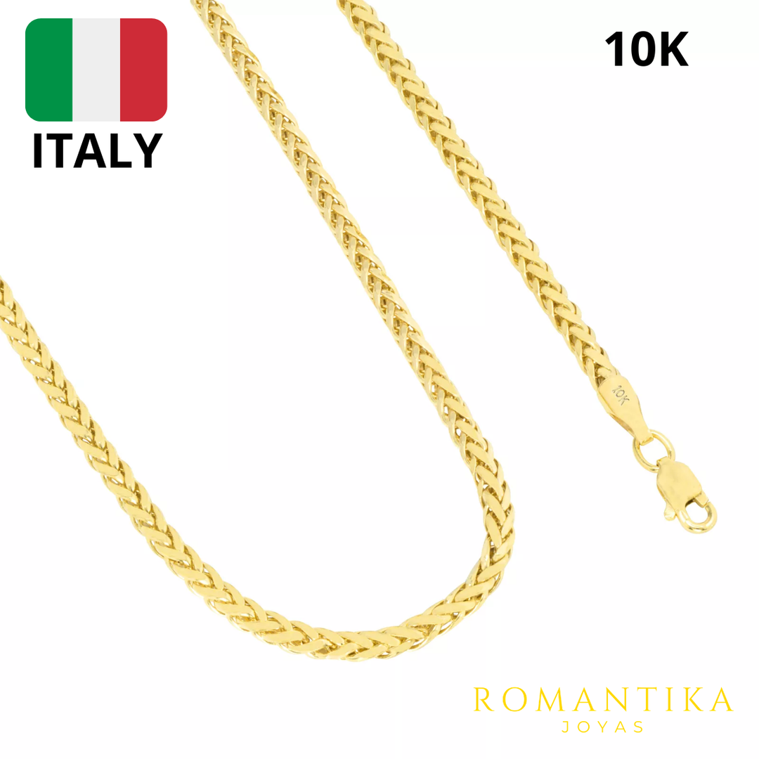 Cadena Tejido Espiga 60cm 2mm 10k