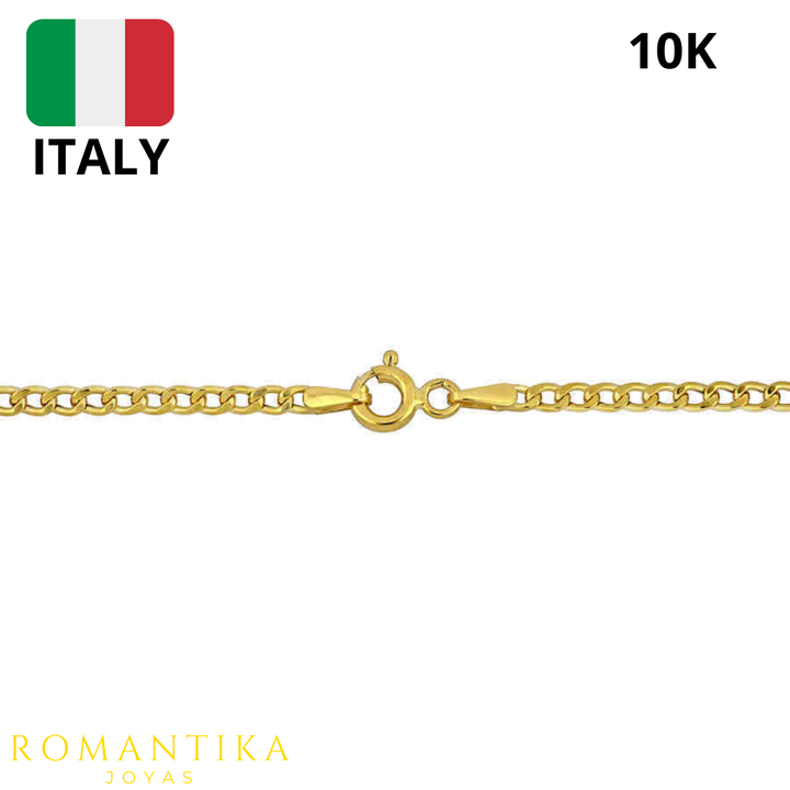Pulsera Barbada 18cm 2.2mm 10k
