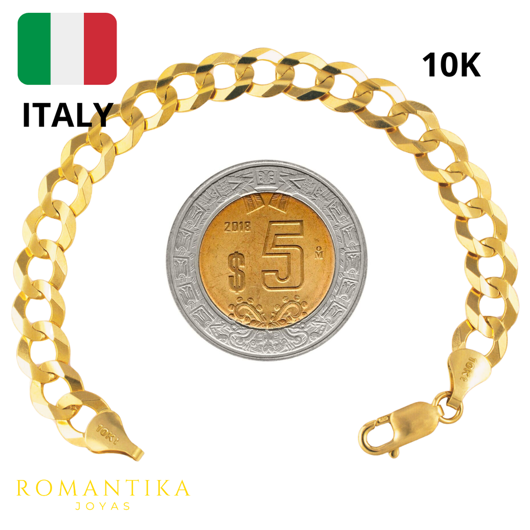 Pulsera Barbada Cubana 9.5mm 21cm