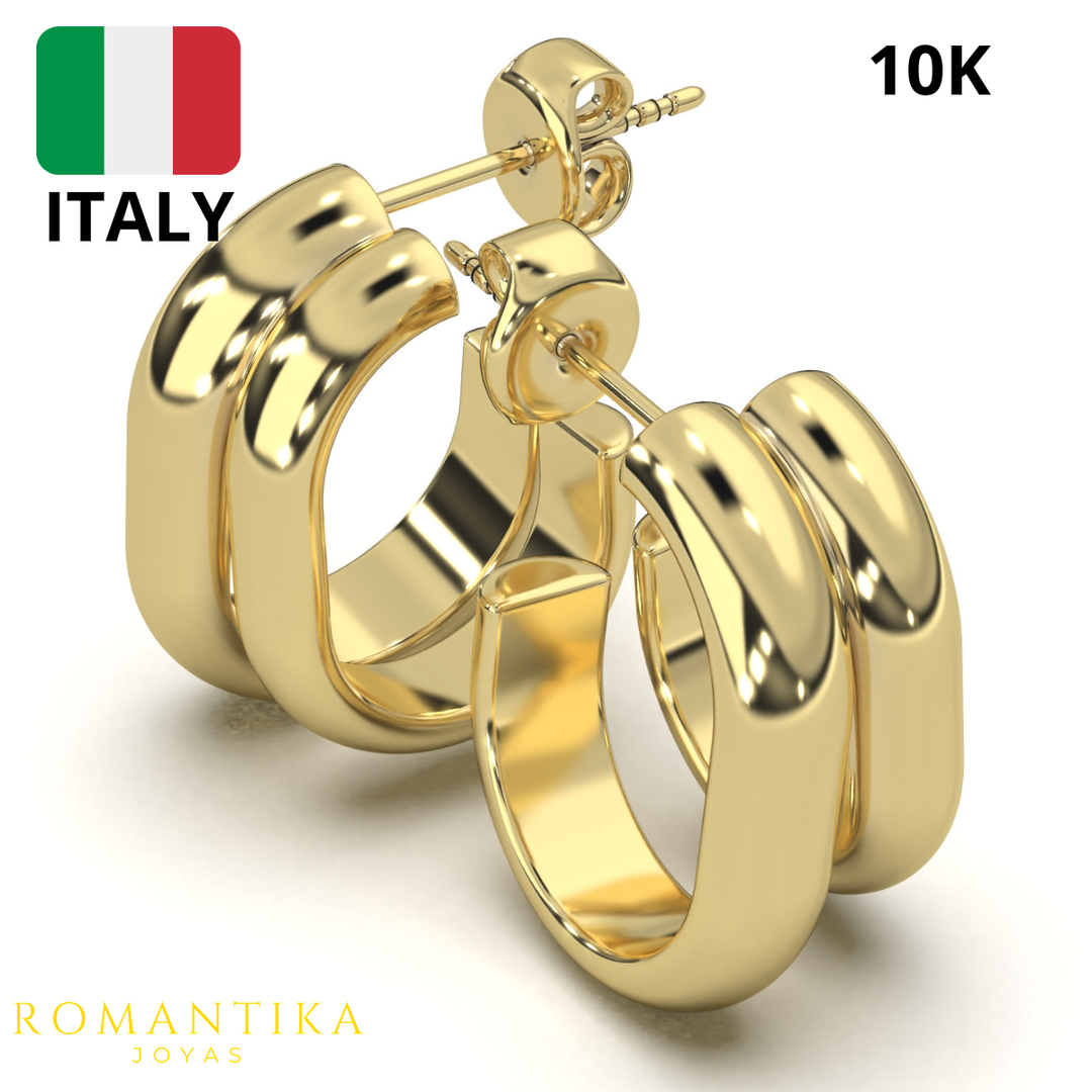 Arete Doble Aro 10k