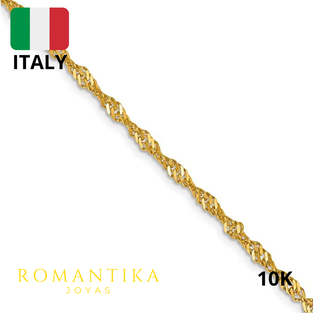 Collar con Cruz Semanario de 45cm 10k