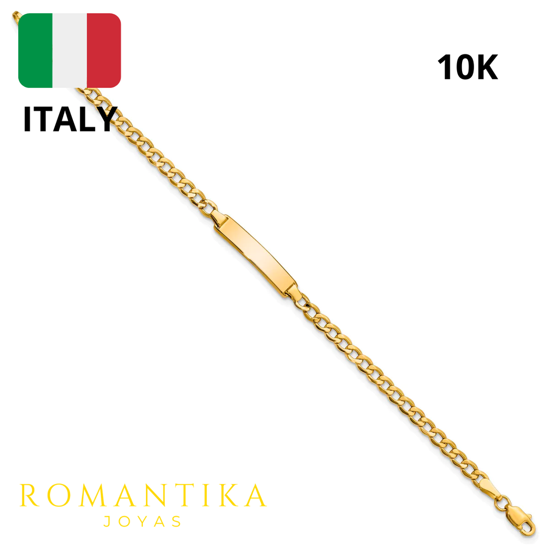 Esclava Barbada Para Bebe Niños Oro 10k 5mm