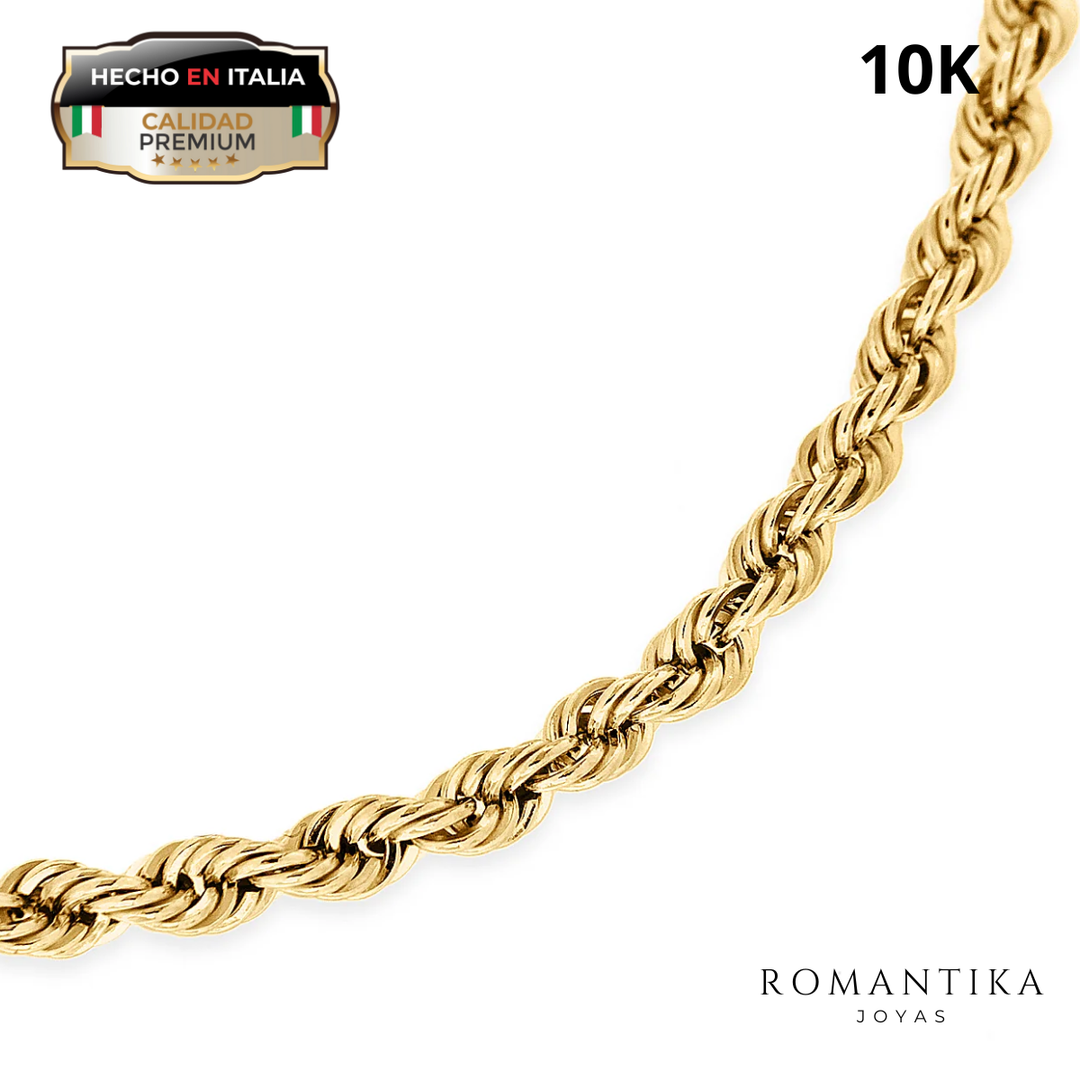 Pulsera Torzal 2.2mm Oro 10 Kilates