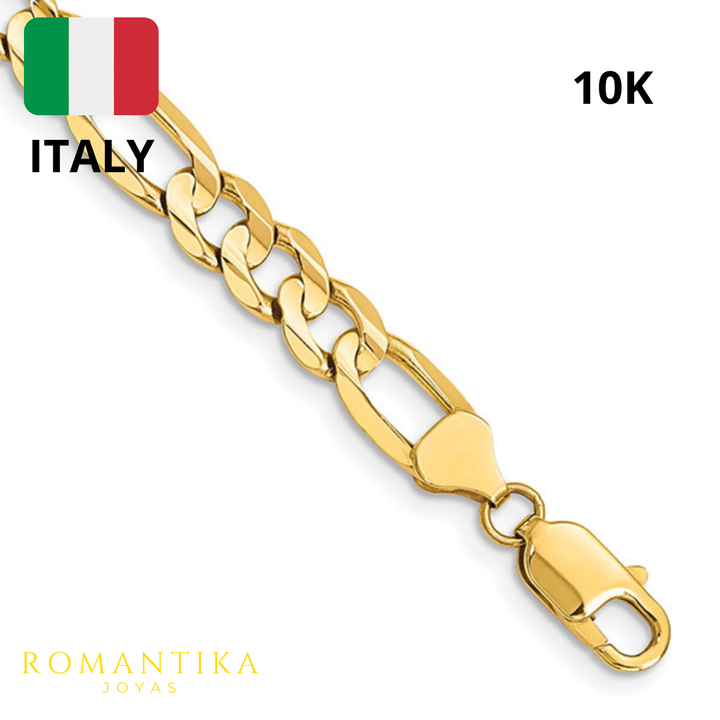 Pulsera Figaro 6mm 10k