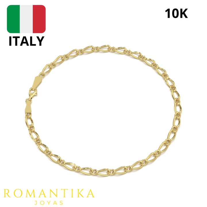 Pulsera Figaro 1x1 3.2mm 10K