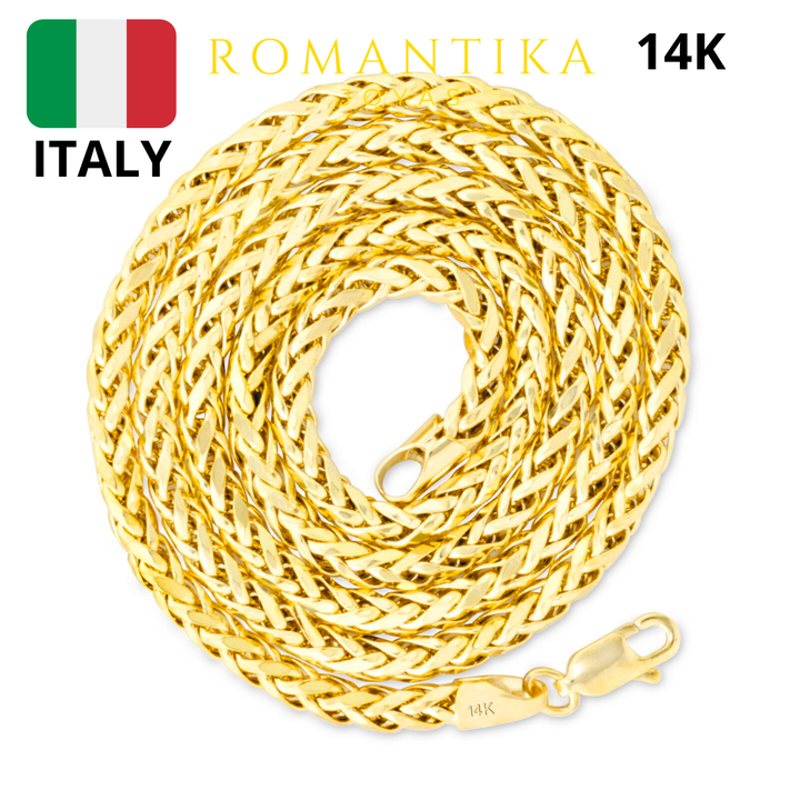 Cadena Espiga Oro 3mm 14k