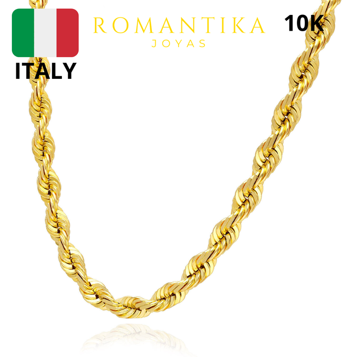 Cadena Torzal Gruesa 5.3mm 10k
