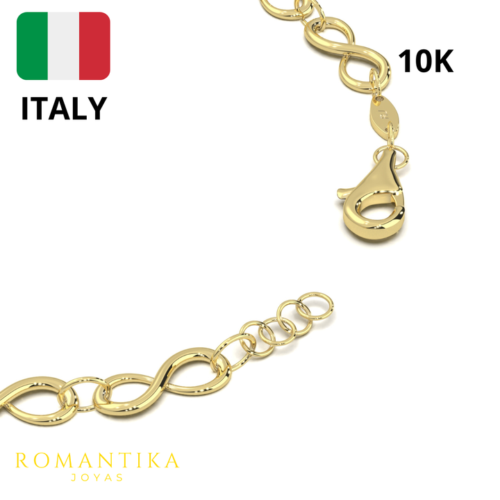 Pulsera Infinito 18cm 10k