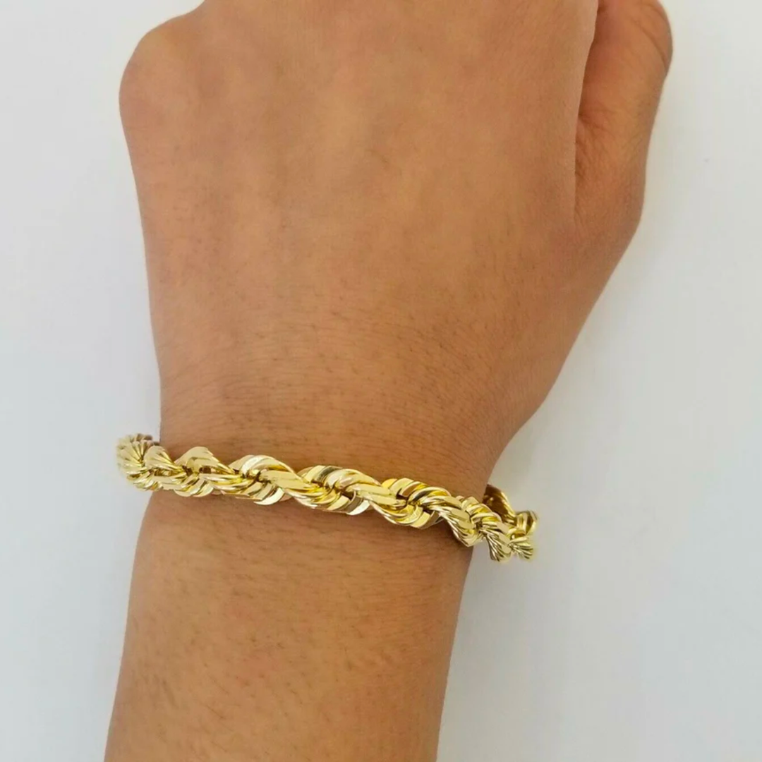 Pulsera Torzal 21cm 6.2mm 10K