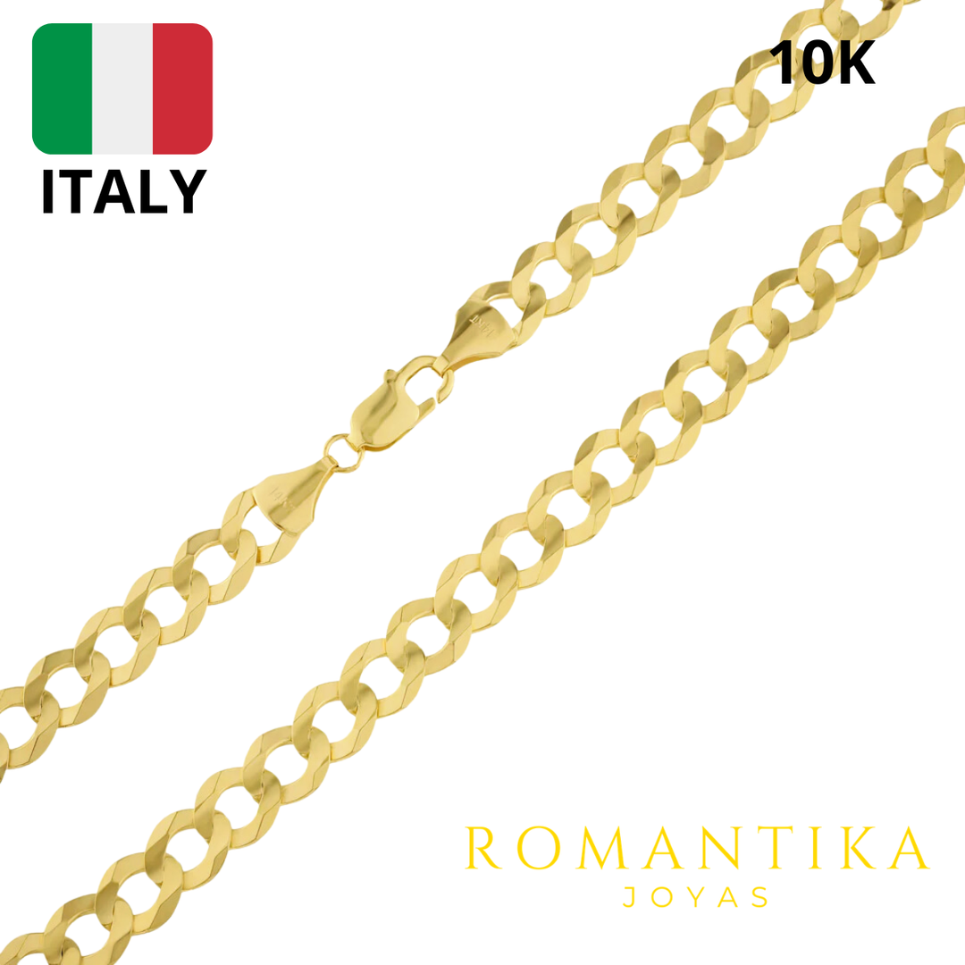 Cadena Barbada Cubana 5.2mm 10k