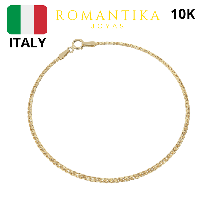 Pulsera Spiga Cola De Zorro 1.5mm 10k