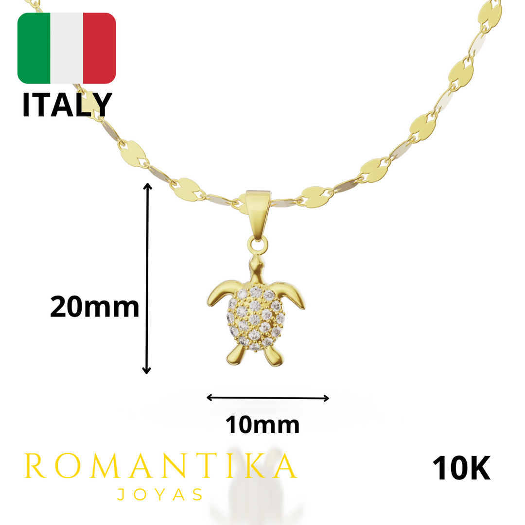 Collar Tortuga Con Zirconia