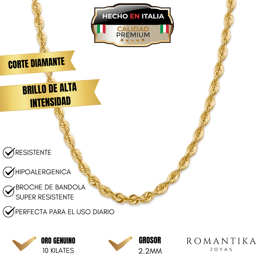 Cadena Torzal 2.2mm 10k