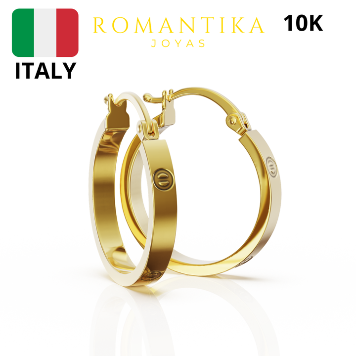 Arracada Tornillo 10k