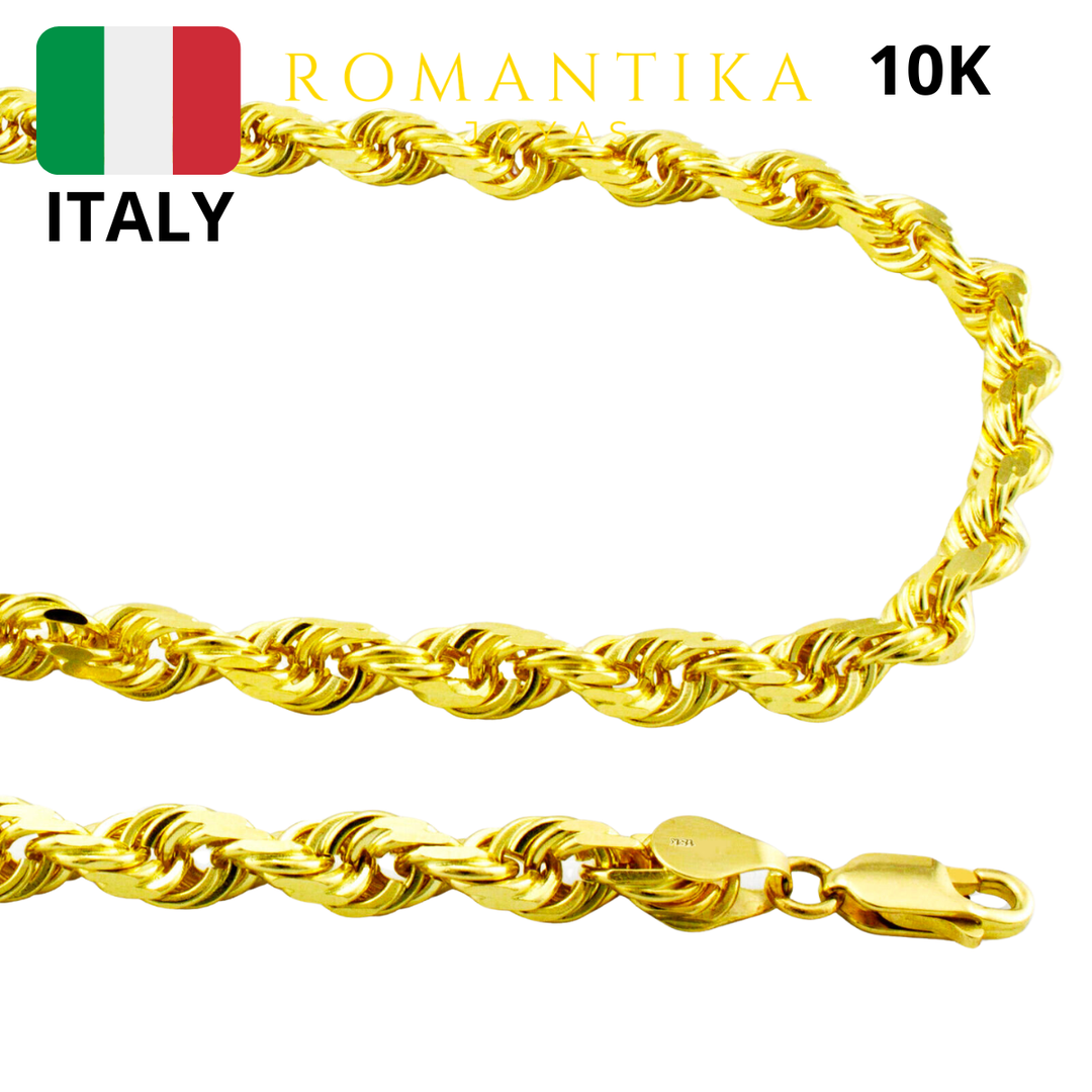 Cadena Torzal Gruesa 5.3mm 10k