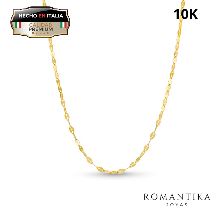 Cadena Grano De Cafe 1.5mm Oro 10K