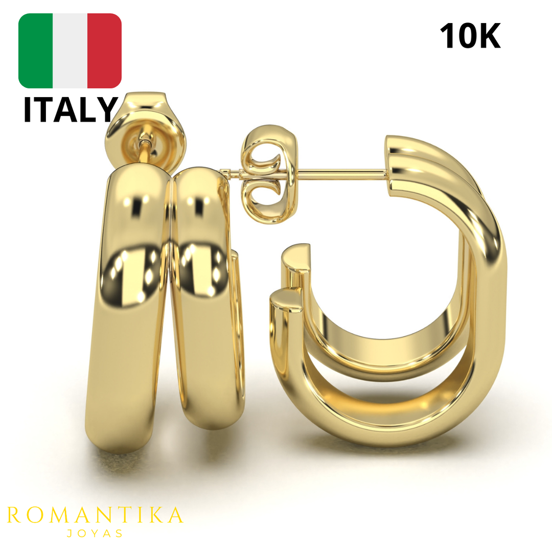 Arete Doble Aro 10k