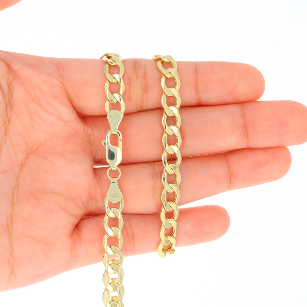 Pulsera Barbada Cubana 6.5mm 21cm