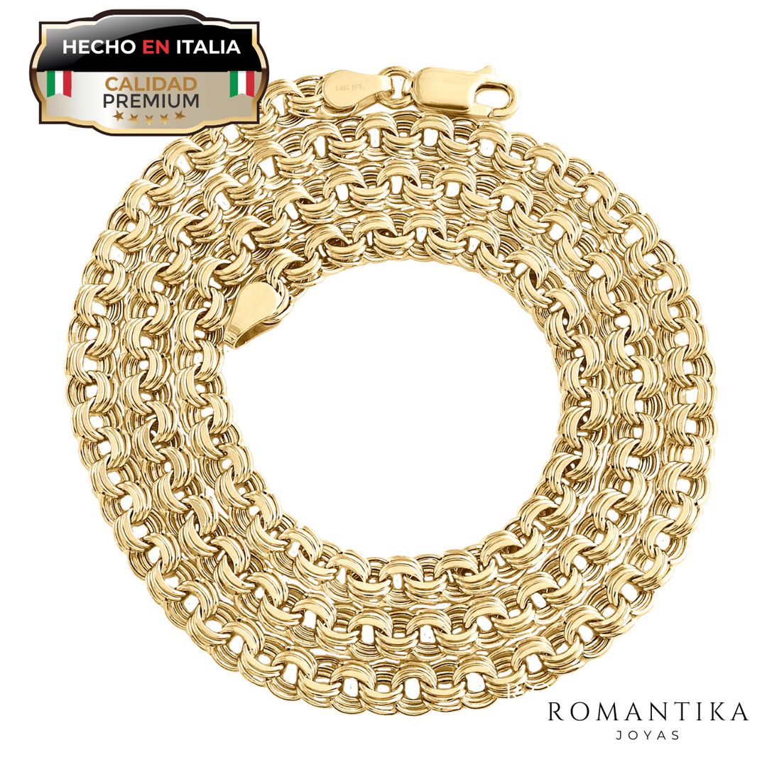 Cadena China Triple Rolo 4mm 10k