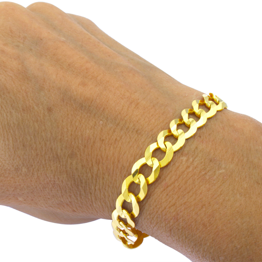 Pulsera Barbada Cubana 9.5mm 21cm