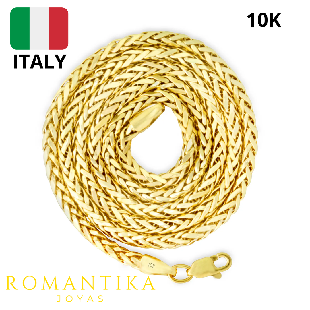 Cadena Tejido Espiga 60cm 2mm 10k