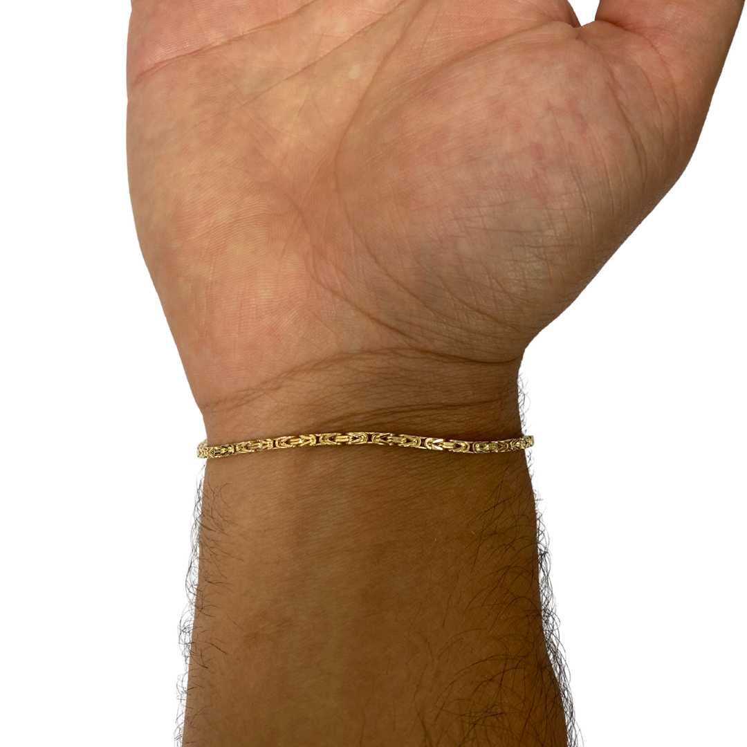 Pulsera Bizantina 2mm 10k