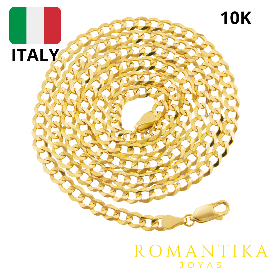 Cadena Barbada Cubana 5.2mm 10k