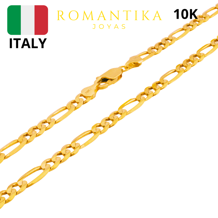 Cadena Figaro 6mm 10k