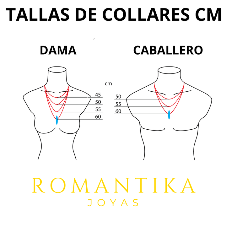 Collar Triple Corazon 10k