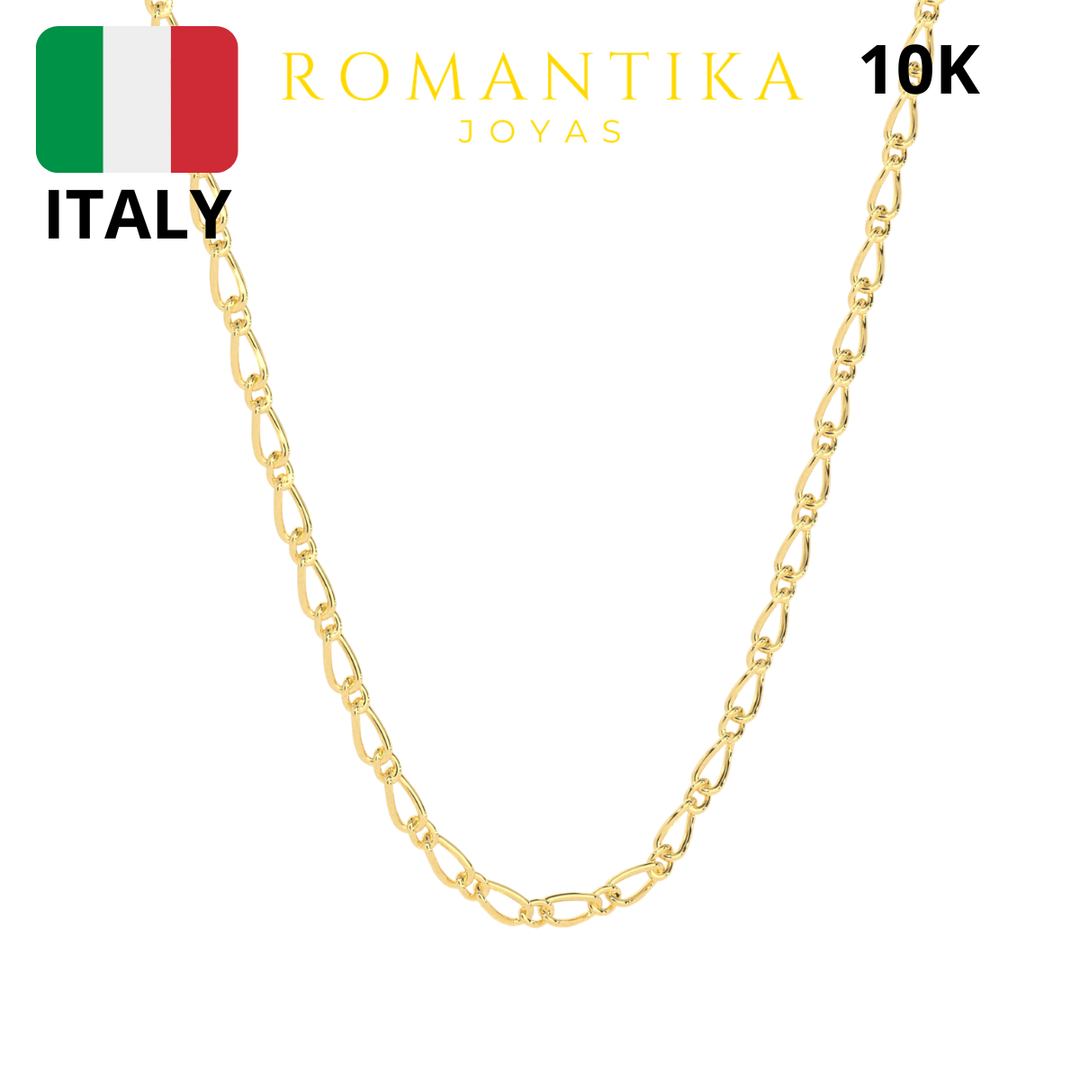 Collar Figaro 1x1 10k 3mm