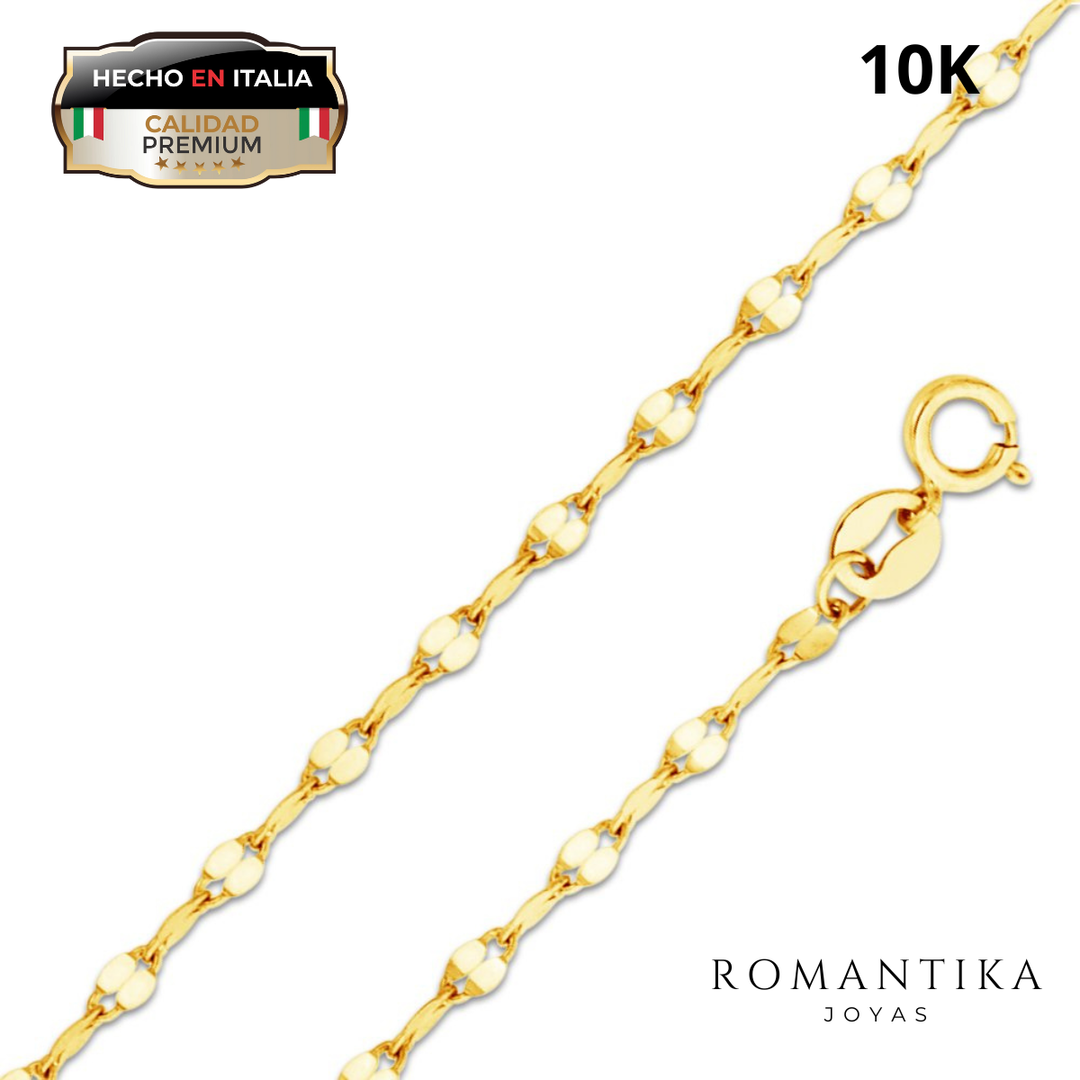 Cadena Grano De Cafe 1.5mm Oro 10K