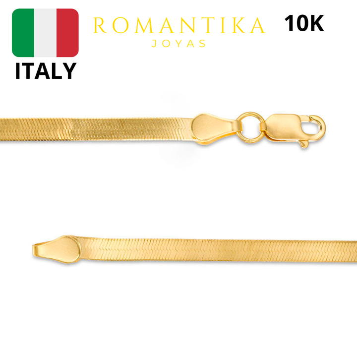 Collar Panza De Víbora 10k 5mm