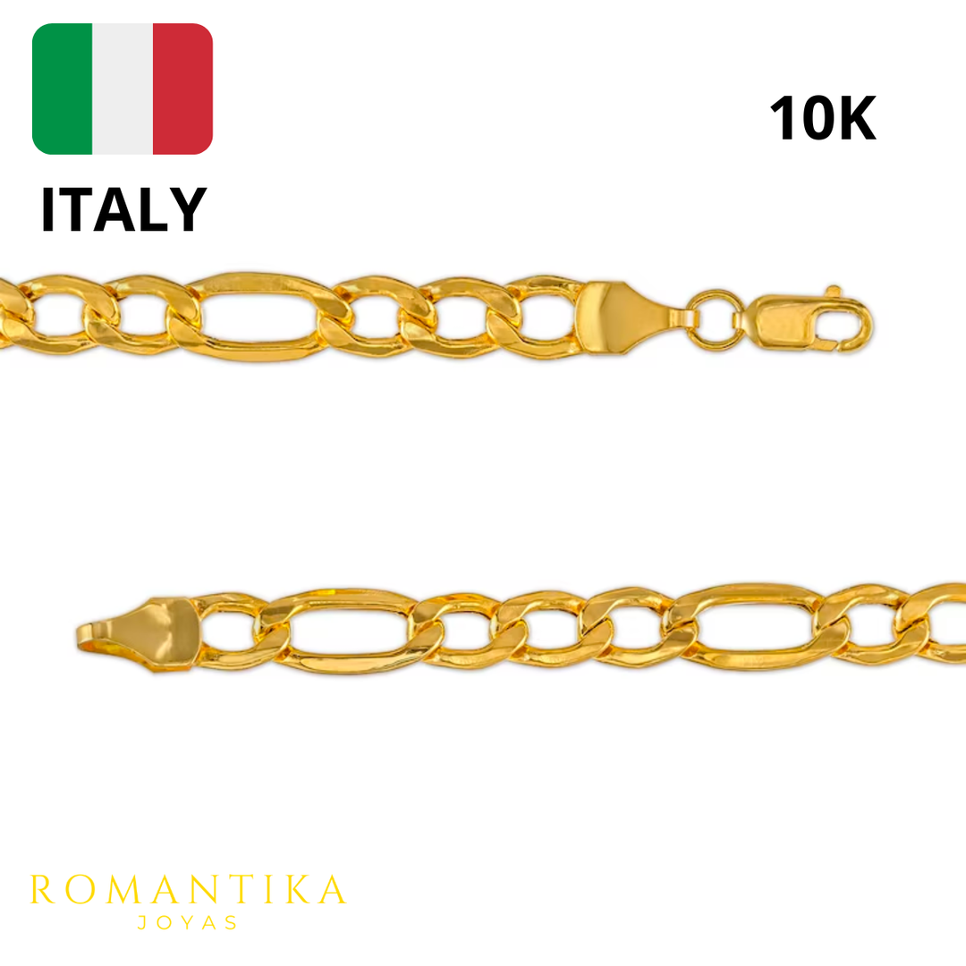 Pulsera Figaro 6mm 10k