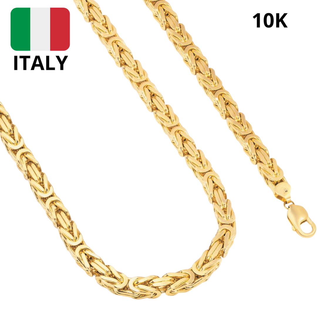 Cadena Bizantina Cuadrada 3mm 10k
