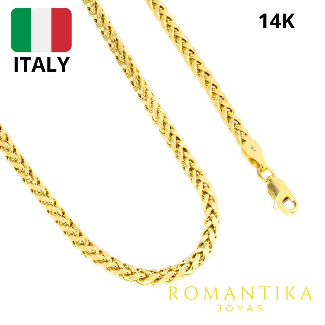 Cadena Espiga Oro 3mm 14k