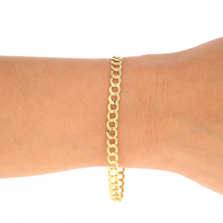 Pulsera Barbada 21cm 5.2mm 10k