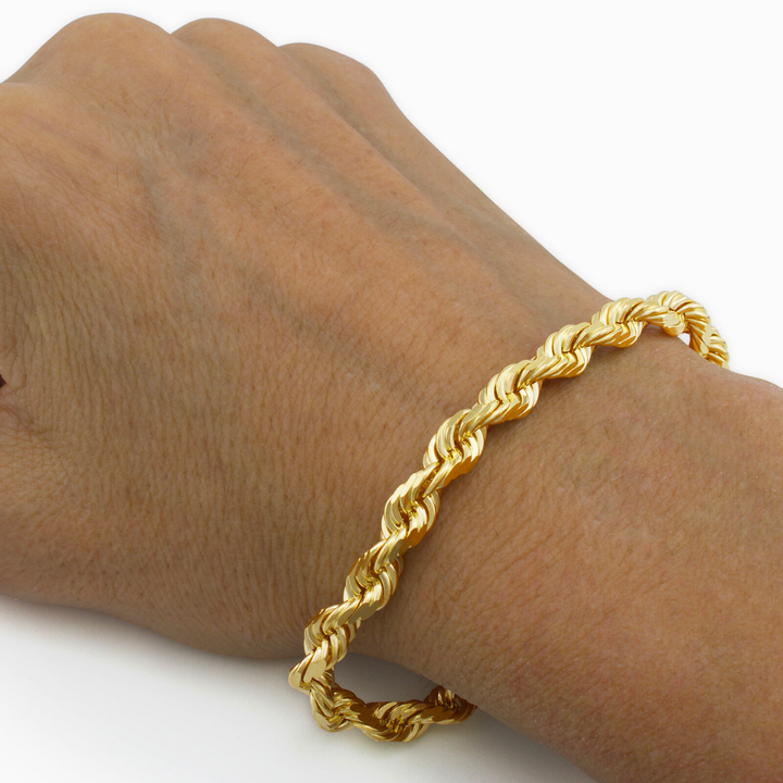 Pulsera Torzal 21cm 6.2mm 10K