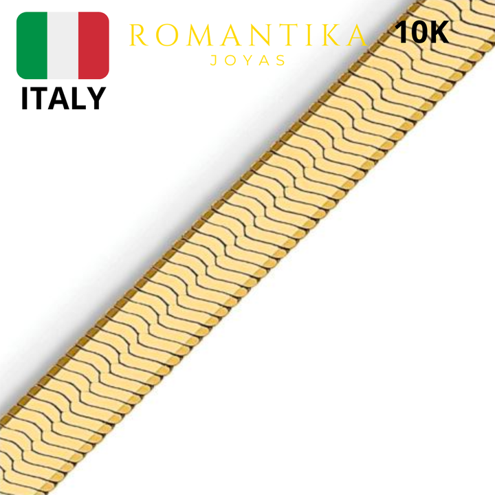 Collar Panza De Víbora 10k 5mm