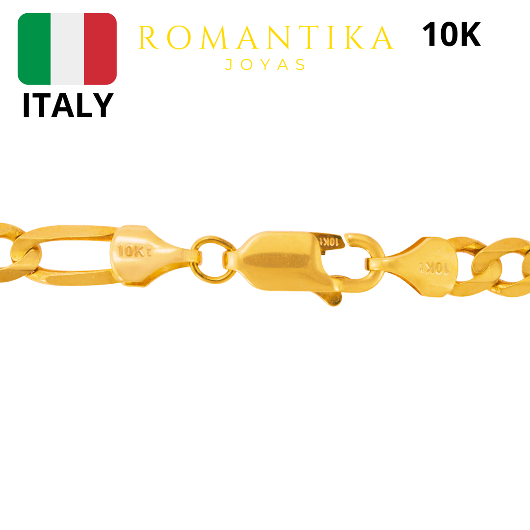 Cadena Figaro 6mm 10k