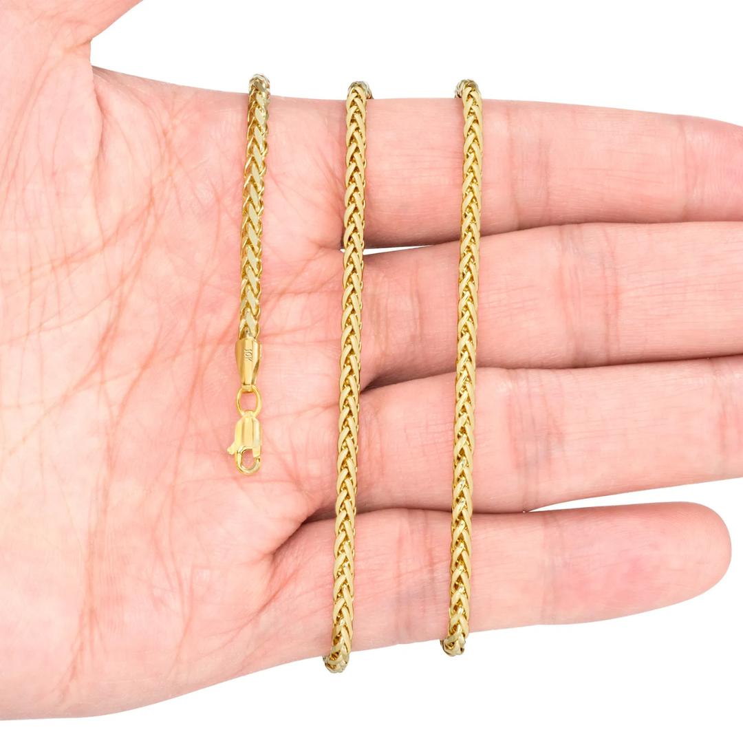Cadena Tejido Espiga 60cm 2mm 10k