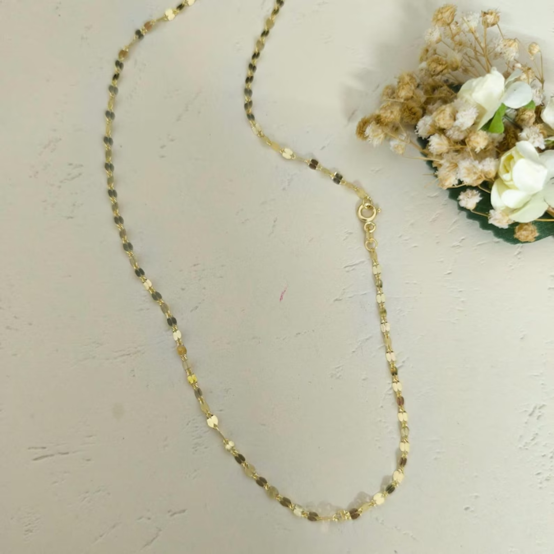 Cadena Grano De Cafe 1.5mm Oro 10K