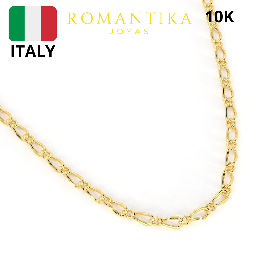 Collar Figaro 1x1 10k 3mm