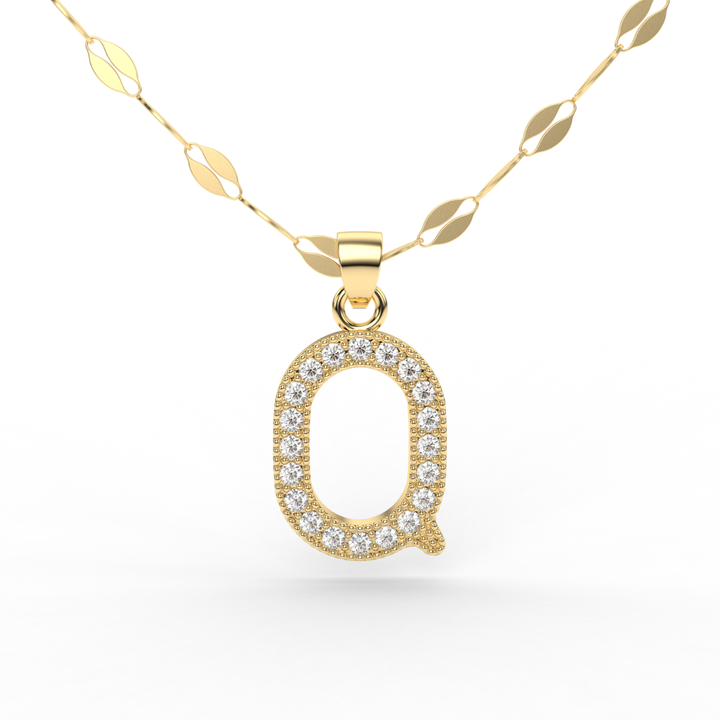 Collares Inicial Letras Oro 10k