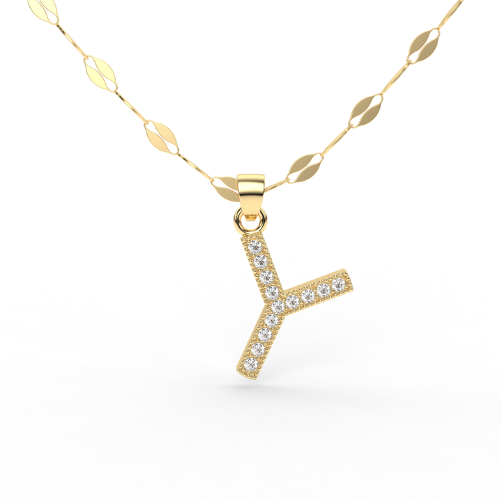 Collares Inicial Letras Oro 10k