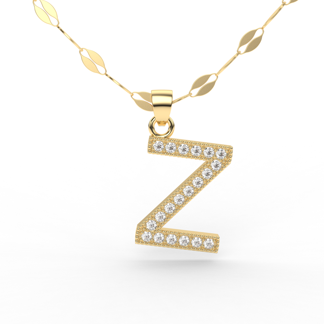 Collares Inicial Letras Oro 10k