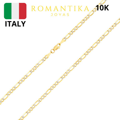 Cadena Figaro 3x1 Diamantada 3.2mm