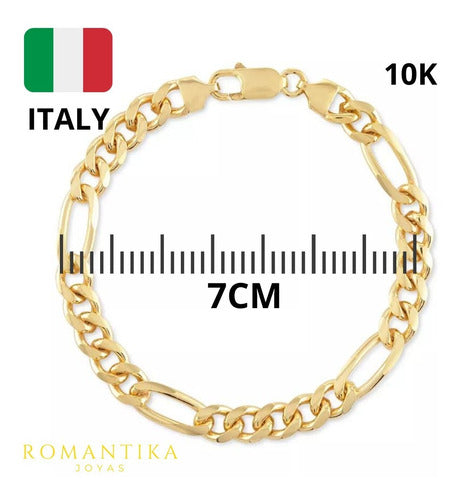 Pulsera Figaro 3x1 7.5mm