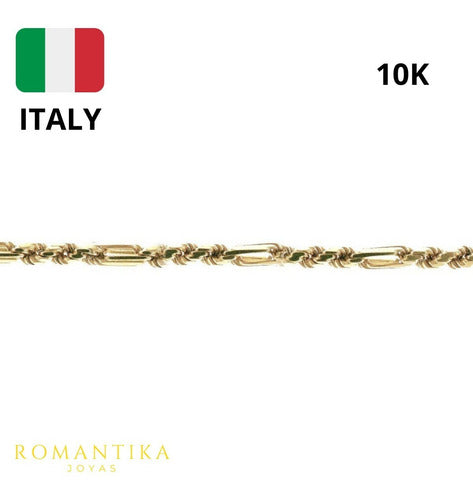 Pulsera Figaro Torzal Milano 3mm